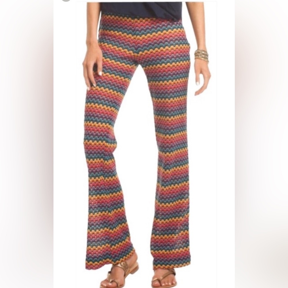 TRINA TURK knit flared pant multicolored